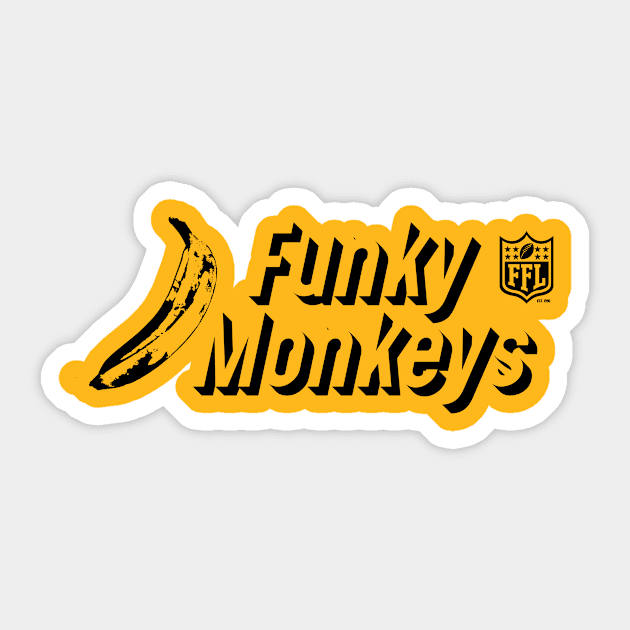 Funky Monkeys Sticker by Fresh Fly Threads